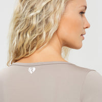 Essential Long Sleeve Scoop Neck Bodysuit | Buff