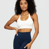 Essential Scoop-Neck Bralette | Off White
