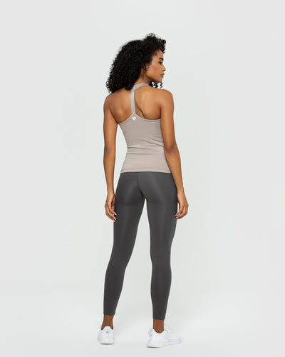 Tank Buff High Neck Tank Women's - Double-Layer - Buff | Women's Best