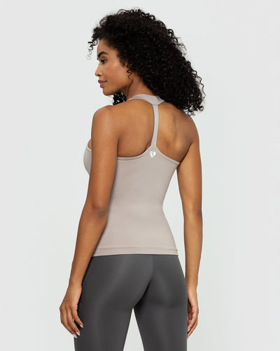 Tank Buff High Neck Tank Women's - Double-Layer - Buff | Women's Best