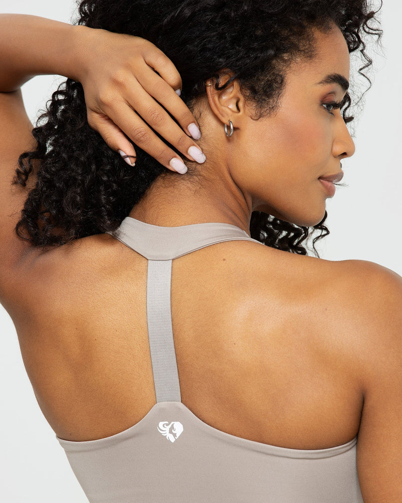 Tank Buff High Neck Tank Women's - Double-Layer - Buff | Women's Best