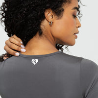 Essential Short Sleeve Unitard | Graphite