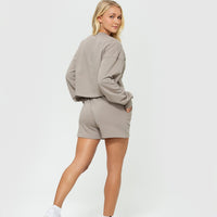 Comfort Cropped Crew Neck | Buff