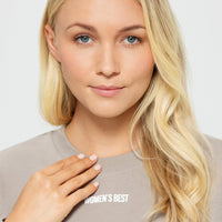 Comfort Cropped Crew Neck | Buff