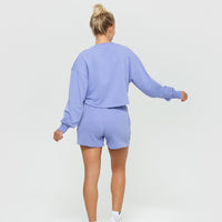 Comfort Cropped Crew Neck | Violet