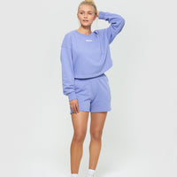 Comfort Cropped Crew Neck | Violet