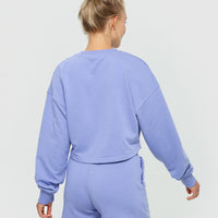 Comfort Cropped Crew Neck | Violet