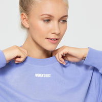 Comfort Cropped Crew Neck | Violet