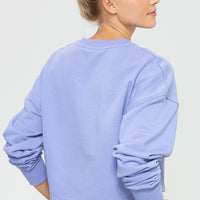 Comfort Cropped Crew Neck | Violet