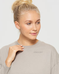Comfort Oversized Long Sleeve T-Shirt | Buff