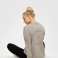 Comfort Oversized Long Sleeve T-Shirt | Buff