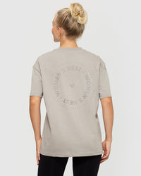 Comfort Oversized Short Sleeve T-Shirt | Buff