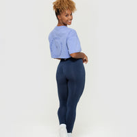 Comfort Oversized Cropped Short Sleeve T-Shirt | Violet