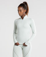 Renew Seamless Long Sleeve Top | Chalk Grey