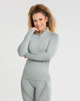 Renew Seamless Long Sleeve Top | Mud Green