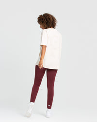 Comfort Oversized Short Sleeve T-Shirt | Sand