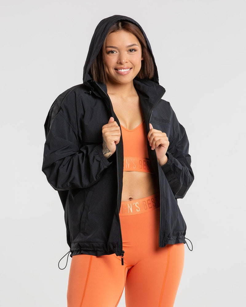 Black hotsell windbreaker womens